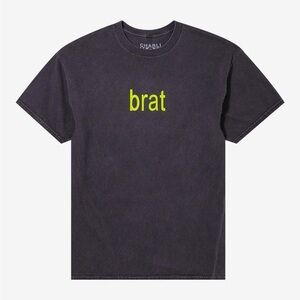 CharlieXCX Brat Tee in Color Washed Black Size M
